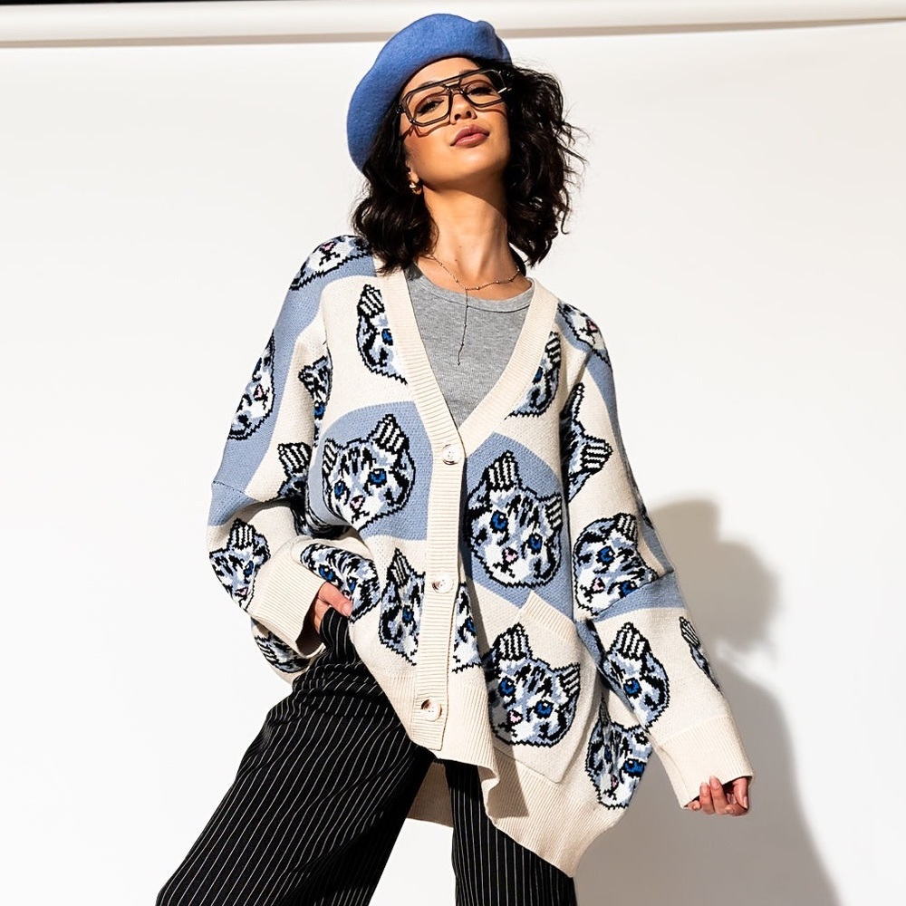 Dressed in LaLa Pretty Kitty Oversized Sweater